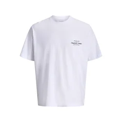 JACK & JONES Majica JORNORREBRO črna / bela