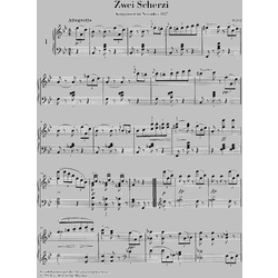 NOTE ZA KLAVIR SCHUBERT:ZWEI SCHERZI