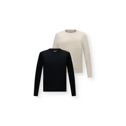 JACK & JONES Pulover JJEBASIC kremna/črna