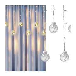 LED zavesa WISH BALLS 108xLED/8 funkcija 4,5 m topla bela