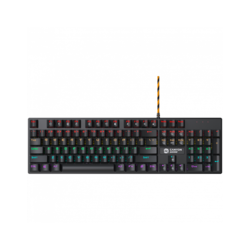 Wired black Mechanical keyboard With colorful lighting system104PCS rainbow...