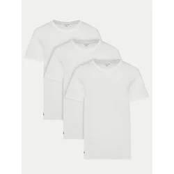 Lacoste Komplet t-shirt majic? TH9008 Bela Slim Fit