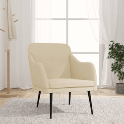 Fotelja krem 63 x 76 x 80 cm od tkanine