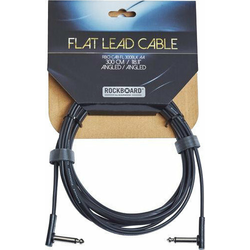 RockBoard Flat Instrument Cable Black 300 cm angled/angled