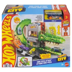 Igralni komplet Mattel Hot Wheels City Croc Pizza Attack (JHL93)