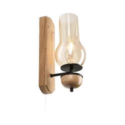 Brilagi - LED zidno svetlo COTTAGE 1xE14/40W/230V hrast/braon