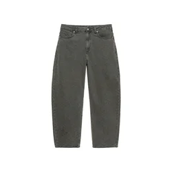 Pull&Bear Kavbojke črn denim