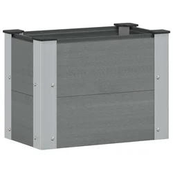 Povišena vrtna gredica Siva 50 x 30 x 36 cm