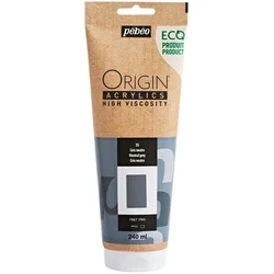 Pébéo Origin Akrilna barva Neutral Grey 240 ml 1 kos