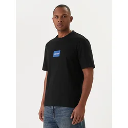 HUGO Majica Nayonix 50554382 Črna Regular Fit