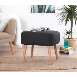 Atelier del Sofa Tabure 50x43x42cm, Tamnosivo