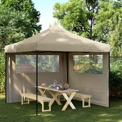 Šator za zabave Sivo-smeđa 292 x 292 x 315 cm Oxford tkanina