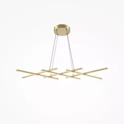 Maytoni MOD244PL-L50BSK - LED luster na sajli HALO LED/40W/230V, zlatna