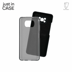 2u1 Extra case MIX paket CRNI za Poco X3 Pro