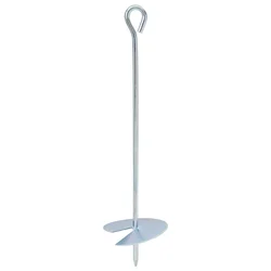 Zemaljska sidra 6 pcs Srebrna O10 x 40 cm Galvanizirani metal