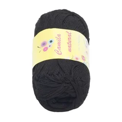 Preja CAMILA naravna - 50g / 125 m - črna