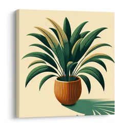 Slika elegantna sobna rastlina - 70x70