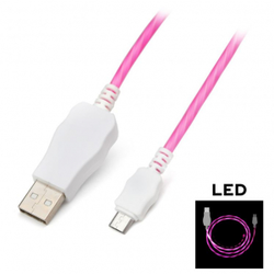 3G (81215) kabl USB A (muški) na micro USB (muški) 1m pink