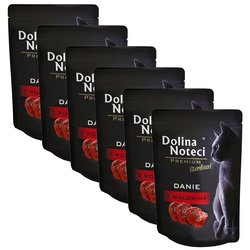 Dolina Noteci Premium Cat Sterilized Dish with Beef 6 x 85 g