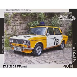 RETRO-AUTA Puzzle št. 42 VAZ 2103 VB (1980) 40 kosov