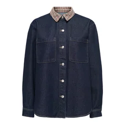 ONLY Bluza ONLVera bež/temno modra/rdeča