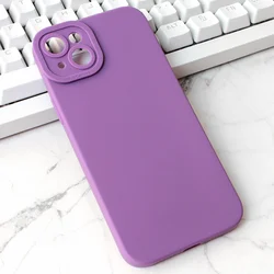 Torbica Silikon Pro Camera za iPhone 15 Plus 6.7 ljubicasta