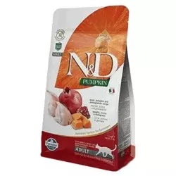 N&D Pumpkin Hrana za odrasle mačke, Bundeva i Prepelica - 5 kg