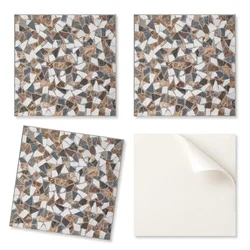 shumee Samolepilne vinilne mozaične ploščice različnih oblik 9x30x30 cm