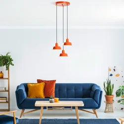 Opviq Luster Memati-181, 75-108cm, 45 cm, 3xE27, Narandžasti