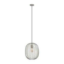 Luster na sajli OVELLA 1xE27/15W/230V prečnik 34 cm siva