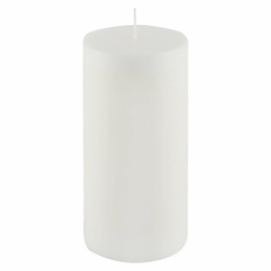 Bela sveča Ego Dekor Cylinder Pure, čas gorenja 123 h