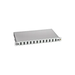 SCHRACK FO Panel 19,za 12xSCdx adaptera,prazan,1HU,sivi,CLASSIC