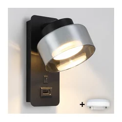 Brilagi-LED RGB lampa AURA LUX s USB i prigušiva 1xGX53/14W/230V Wi-Fi Tuya crna/zadimljena