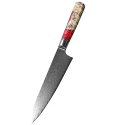 Damaskasti kuhinjski nož HA-35095 - Big Chef / Crvena KP35095