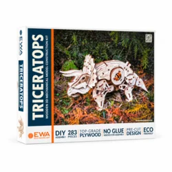 Rayher. Lesena 3D sestavljanka Dinozaver Triceratops