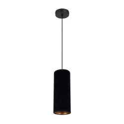 Luster na sajli AVALO 1xE27/60W/230V crna