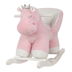 KikkaBoo Plišana igračka Hippo sa klackalicom i sedištem (KKB40016)