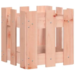 Vrtna sadilica s izgledom ograde 30x30x30 cm masivna duglazije