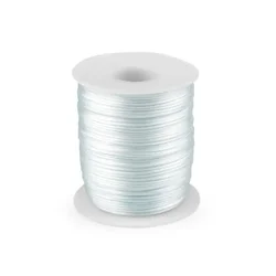 Satenast kabel O1 mm - ledeno modra