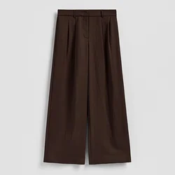 Reserved - Pantalone sa širokim nogavicama i visokim sadržajem viskoze