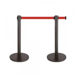 Ari Metal stub barijera AM 7570 crni, 90cm sa trakom 2,5m ( H264 )