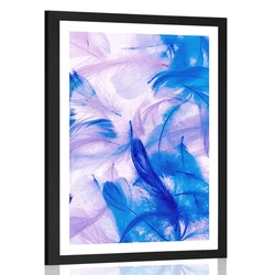 Plakat s paspartujem čudovita peresa - 60x90 no frame