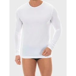 zd ZERO DEFECTS Spodnja majica Long-Sleeved Egyptian Cotton bela