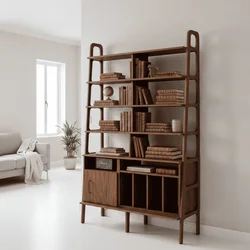 Hanah Home polica za knjige CPT4781-190, 120 cm, orah