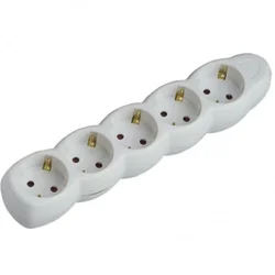 Elit+ 5-struka prenosna uticnica podsklop beli 3500w 16a/250v ( EL015 )
