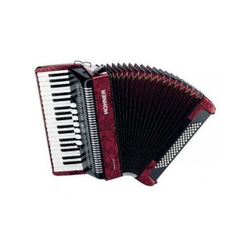 HOHNER HARMONIKA BRAVO III 80 BASNA RDEČA SILENT KEY