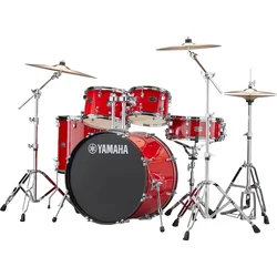 Yamaha Rydeen Studio Hot Red komplet bobnov s činelami