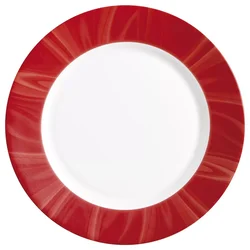 Bormioli Rocco plitev krožnik Careware 23,5 cm, rdeč (6 kos)