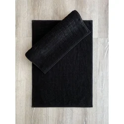 Lessentiel Maison Set 2 prostirke za kupatilo Crni