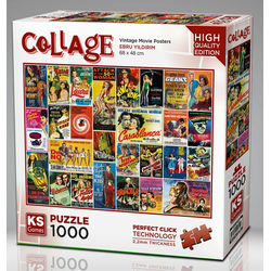 KS Games - Puzzle Vintage filmski plakati - 1 000 kosov